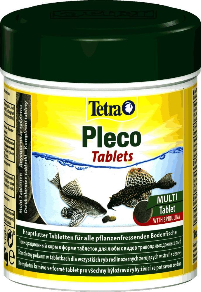 Tetra Plecco Tablets 120 табл. (Корм для сомиков со спирулиной)