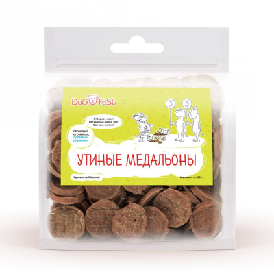 "DOG FEST" Утиные медальоны 500гр.